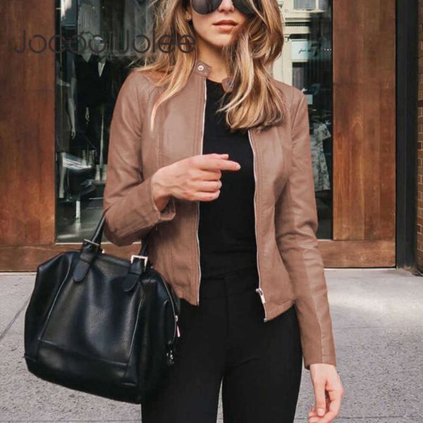 jocoo jolee fashion faux soft pu leather jackets autumn short coat motorcycle leather jackets female slim pu jacket outwear 210929, Black
jocoo jolee fashion faux soft pu leather jackets autumn short coat motorcycle leather jackets female slim pu jacket outwear 210929, Black