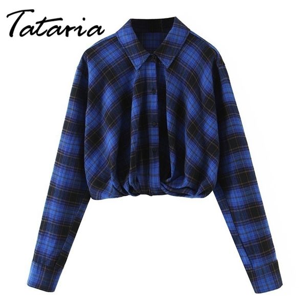 korean style women blouses long sleeve cotton plaid shirts women's blue casual short shirt spring 210514, White
korean style women blouses long sleeve cotton plaid shirts women's blue casual short shirt spring 210514, White