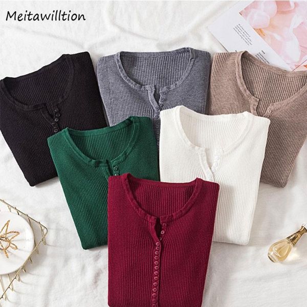women's sweaters 2021 autumn winter button knit sweater women basic slim pullover casual o-neck long sleeve korean office jumper, White;black
women's sweaters 2021 autumn winter button knit sweater women basic slim pullover casual o-neck long sleeve korean office jumper, White;black