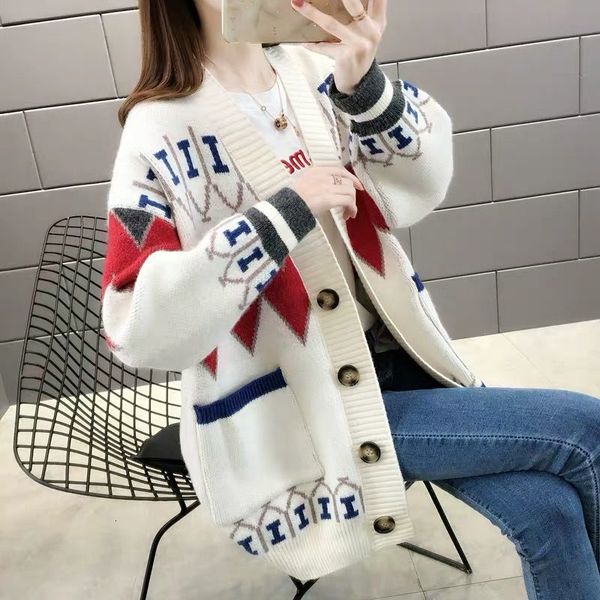 women's knits & tees autumn and winter season new women's ladies sweater knit cardigan korean loose casual jacket women 7fpg, White
women's knits & tees autumn and winter season new women's ladies sweater knit cardigan korean loose casual jacket women 7fpg, White