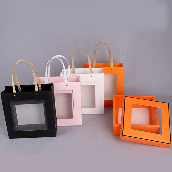 gift wrap box and tote bag wifh clear window for packaging candy cake wedding gifts guests birthday party baby shower supplies
gift wrap box and tote bag wifh clear window for packaging candy cake wedding gifts guests birthday party baby shower supplies
