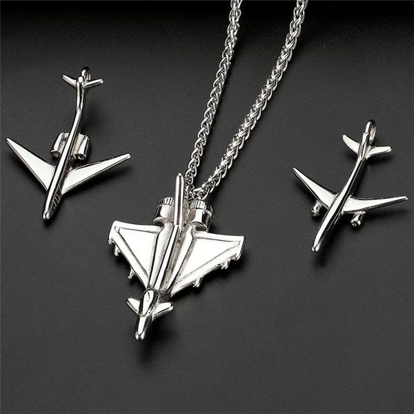 pendant necklaces wholesale 4 styles airplane necklace for men silver color stainless steel box link chain peace aircraft gifts
pendant necklaces wholesale 4 styles airplane necklace for men silver color stainless steel box link chain peace aircraft gifts