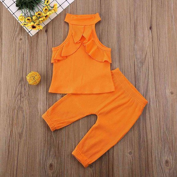 toddler baby girl clothes solid color sleeveless ruffle vest long pants 2pcs outfits knitted cotton set, White
toddler baby girl clothes solid color sleeveless ruffle vest long pants 2pcs outfits knitted cotton set, White