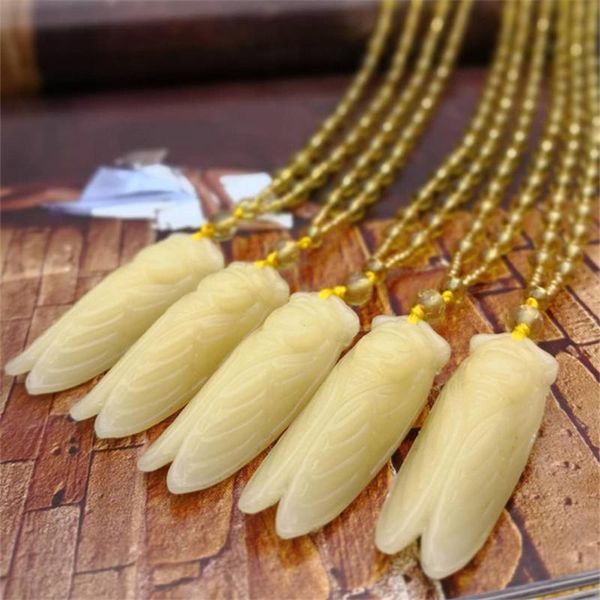 pendant necklaces for yellow jade cicada carved amulet lucky beads insect animal necklace gift, Silver
pendant necklaces for yellow jade cicada carved amulet lucky beads insect animal necklace gift, Silver