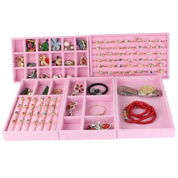 jewelry pouches, bags pink velvet storage tray ring bracelet jewellery organizer earring holder display case organizador de joyas, Pink;blue
jewelry pouches, bags pink velvet storage tray ring bracelet jewellery organizer earring holder display case organizador de joyas, Pink;blue