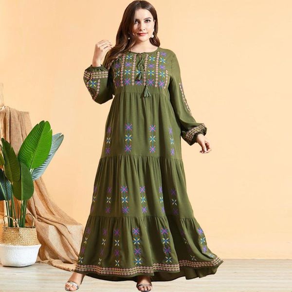 women army greem emboridery muslim abya dress plus size patchwork lantern sleeve long 2021 autumn maxi casual dresses, Black;gray
women army greem emboridery muslim abya dress plus size patchwork lantern sleeve long 2021 autumn maxi casual dresses, Black;gray