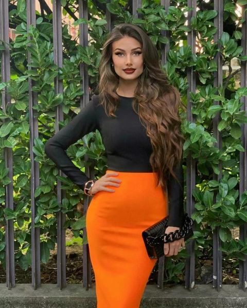 celebrity bandage dress autumn black patchwork full sleeves bodycon knee length vintage elegant femal evening party d casual dresses, Black;gray
celebrity bandage dress autumn black patchwork full sleeves bodycon knee length vintage elegant femal evening party d casual dresses, Black;gray