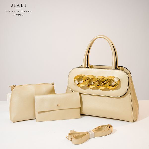 fashion three-piece chain large-capacity bags luxury brand women's shoulder slung handbag
fashion three-piece chain large-capacity bags luxury brand women's shoulder slung handbag