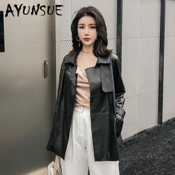 women's leather & faux real jacket women clothes 2021 sheepskin genuine korean windbreaker chaqueta mujer 5w1903 yy2141, Black
women's leather & faux real jacket women clothes 2021 sheepskin genuine korean windbreaker chaqueta mujer 5w1903 yy2141, Black
