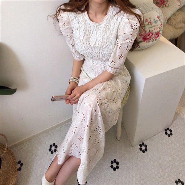 dresses korean lace hook flowers sweet chic high waist elegance hollow out plus size women gentle long es, Black;gray
dresses korean lace hook flowers sweet chic high waist elegance hollow out plus size women gentle long es, Black;gray