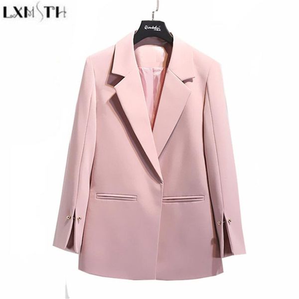 women's suits & blazers lxmsth 2021 spring autumn suit jacket women white black pink korean elegant solid loose casual blazer womens fo
women's suits & blazers lxmsth 2021 spring autumn suit jacket women white black pink korean elegant solid loose casual blazer womens fo