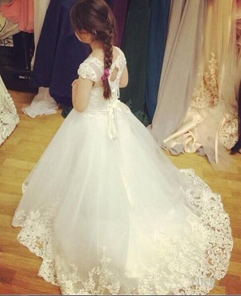 girl's dresses white ivory flower girl for wedding with capped sheer neck appliques lace pageant clothes kids beads girls customize, Red;yellow
girl's dresses white ivory flower girl for wedding with capped sheer neck appliques lace pageant clothes kids beads girls customize, Red;yellow
