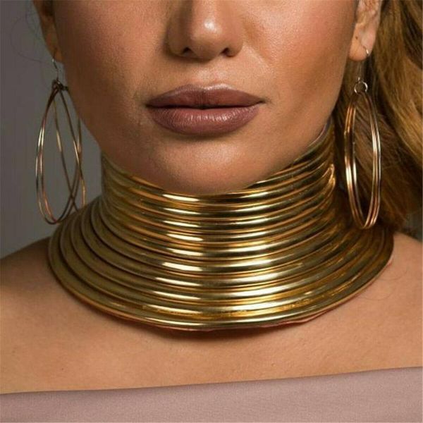 chokers vintage statement choker necklace for women african jewelry gold color leather maxi big collar adjustable, Golden;silver
chokers vintage statement choker necklace for women african jewelry gold color leather maxi big collar adjustable, Golden;silver