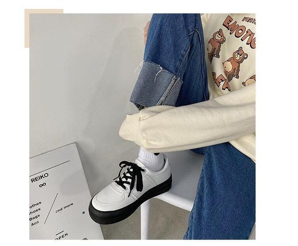students women round toe lace up light flat shoes and thick sole womens fashion casual shoes factory sale 35-40, Black
students women round toe lace up light flat shoes and thick sole womens fashion casual shoes factory sale 35-40, Black