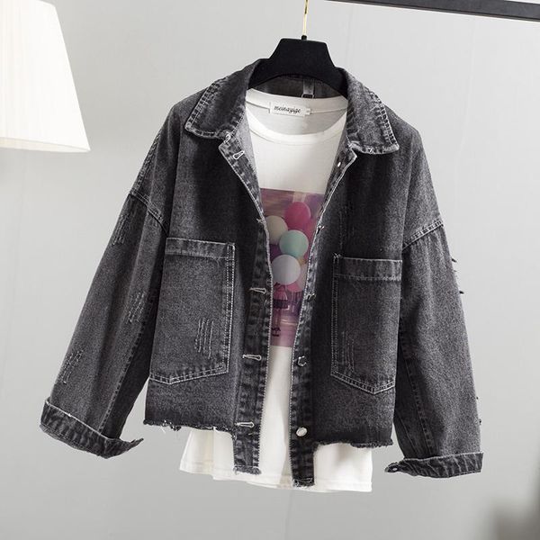 women's jackets harajuku loose big pocket denim jacket women outerwear vintage short black jeans coat female basic chaqueta mujer, Black;brown
women's jackets harajuku loose big pocket denim jacket women outerwear vintage short black jeans coat female basic chaqueta mujer, Black;brown