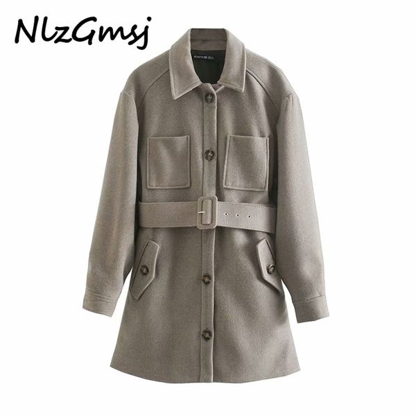 jacket women fashion overshirt coat vintage long sleeve patch pockets female outerwear chic overcoat 210628, Black;brown
jacket women fashion overshirt coat vintage long sleeve patch pockets female outerwear chic overcoat 210628, Black;brown