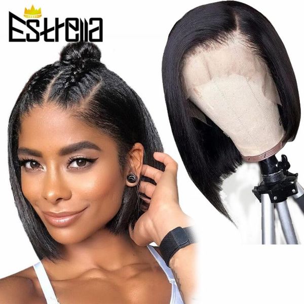 lace wigs bob front human hair 13x4 middle part short straight brazilian for women, Black;brown
lace wigs bob front human hair 13x4 middle part short straight brazilian for women, Black;brown