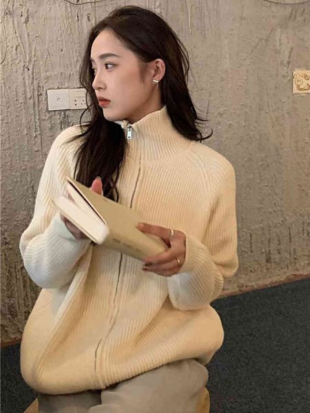 women's sweaters hlbcbg cardigan zipper for women, women's sweater y2k fall, knitted, button up collar, warm, woman's coat ey, White;black
women's sweaters hlbcbg cardigan zipper for women, women's sweater y2k fall, knitted, button up collar, warm, woman's coat ey, White;black