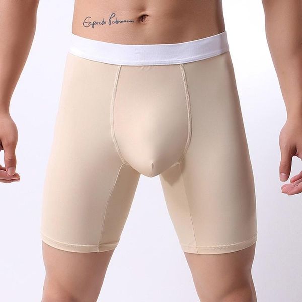 underpants men long boxer pants pure color waist ice silk shorts for panties boxershorts, Black;white
underpants men long boxer pants pure color waist ice silk shorts for panties boxershorts, Black;white