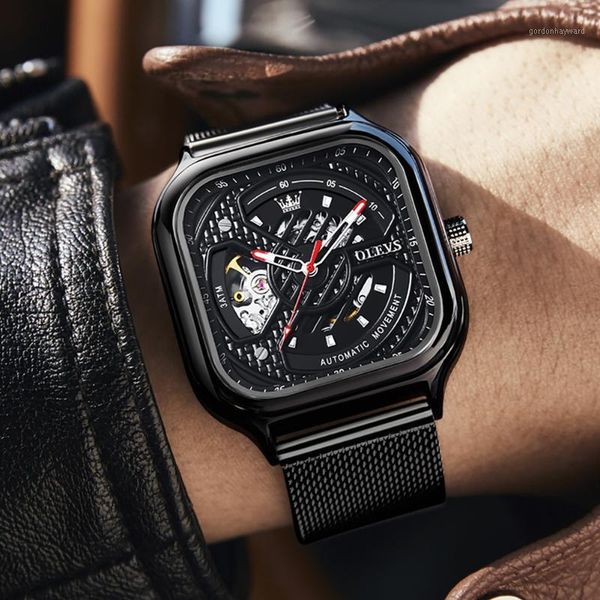 wristwatches oleves 2021 automatic watches men mechanical steampunk waterproof fashion casual sports hollow skeleton watch clock, Slivery;brown
wristwatches oleves 2021 automatic watches men mechanical steampunk waterproof fashion casual sports hollow skeleton watch clock, Slivery;brown