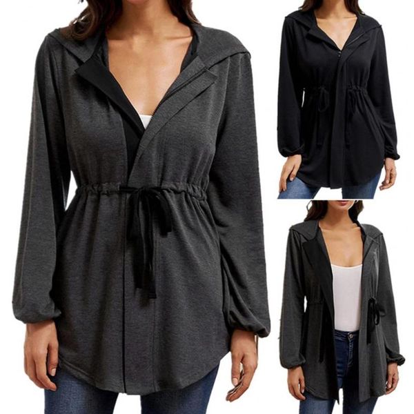 women's jackets women hoodie attractive lace-up zipper cardigan coat lady, Black;brown
women's jackets women hoodie attractive lace-up zipper cardigan coat lady, Black;brown