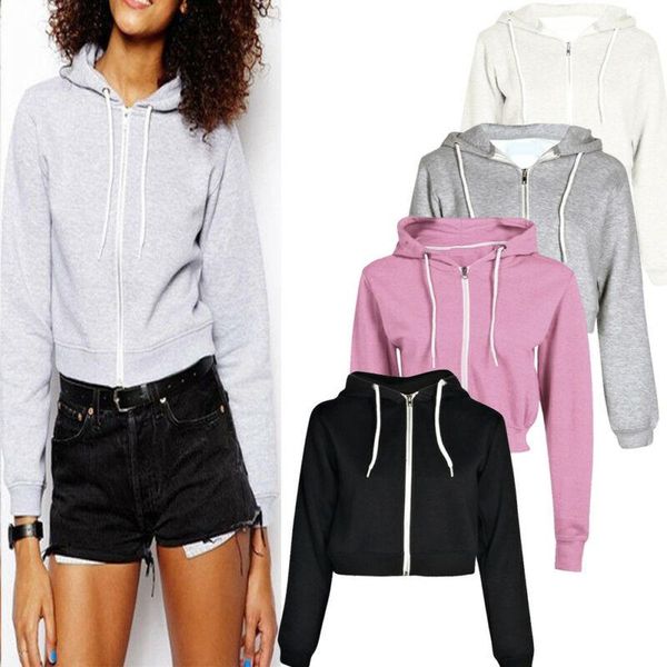 women long sleeve crop bomber jacket outwear zip hooded jackets coat pullover ladies casual solid clothing women's, Black;brown
women long sleeve crop bomber jacket outwear zip hooded jackets coat pullover ladies casual solid clothing women's, Black;brown