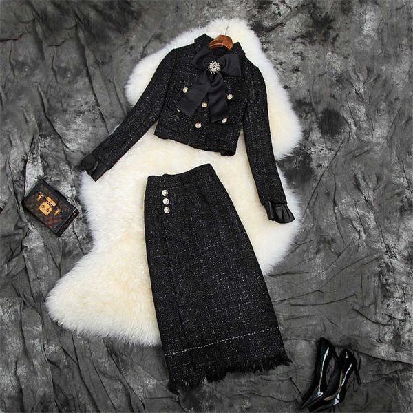 autumn winter runway two pieces sets women brand fashion bowknot woolen jacket and skirt suit female outfits 210601, White
autumn winter runway two pieces sets women brand fashion bowknot woolen jacket and skirt suit female outfits 210601, White
