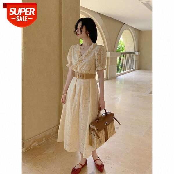 flower and alice"" french bellflower dress korean v-neck bubble short sleeve mid-length trendy #8r67, White;black
flower and alice"" french bellflower dress korean v-neck bubble short sleeve mid-length trendy #8r67, White;black