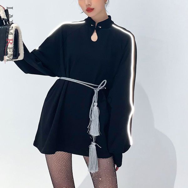 spring black dress women long sleeve plus size korean style o neck female streewear clothes 2a3293 210507, Black;gray
spring black dress women long sleeve plus size korean style o neck female streewear clothes 2a3293 210507, Black;gray