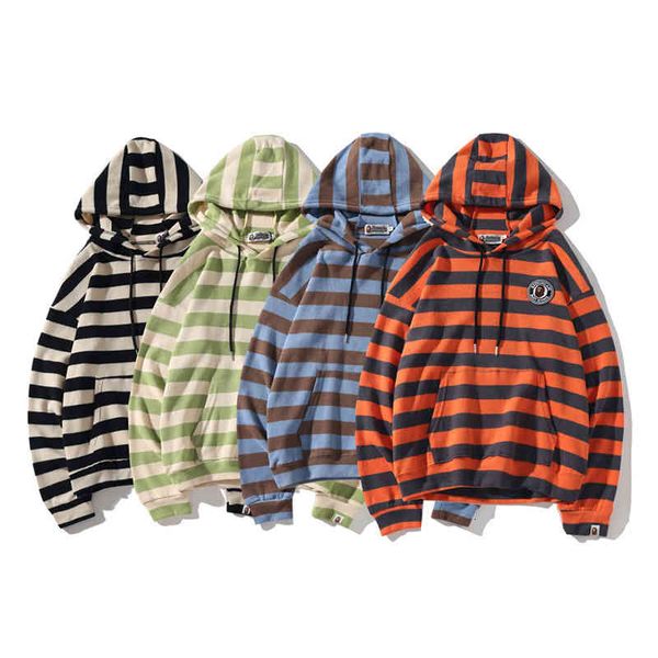 hoodies 19fw fashion brand bae hooded pullover sweater women's casual striped men's, Black
hoodies 19fw fashion brand bae hooded pullover sweater women's casual striped men's, Black