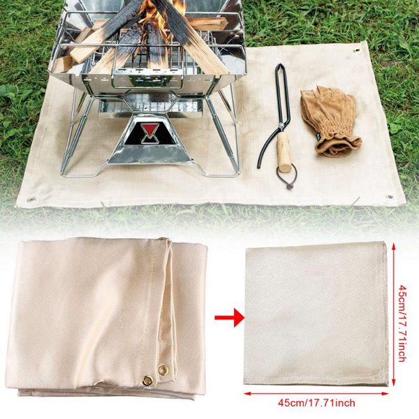45*45cm barbecue fire blanket glass fiber insulation mat outdoor camping cloth high temperature anti-scald pads
45*45cm barbecue fire blanket glass fiber insulation mat outdoor camping cloth high temperature anti-scald pads