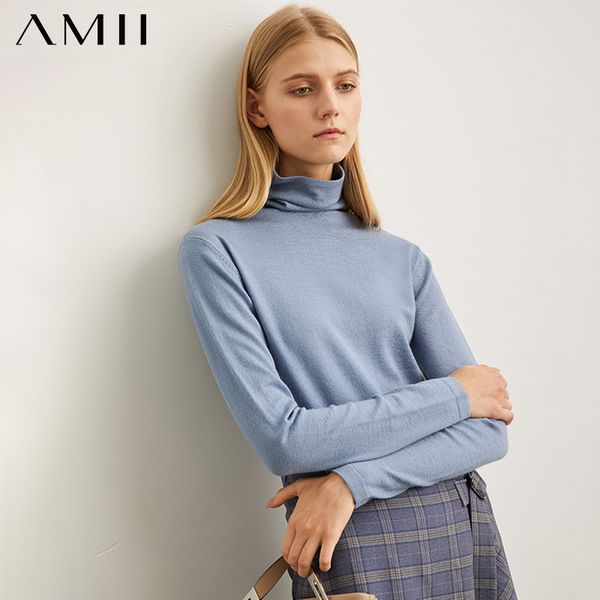 amii minimalism autumn winter womens sweater causal solid basic turtleneck sweaters for women womens sweater 12021216, White;black
amii minimalism autumn winter womens sweater causal solid basic turtleneck sweaters for women womens sweater 12021216, White;black