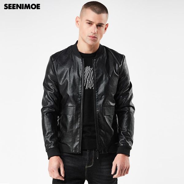 men's fur & faux seenimoe motorcycle jacket men leather coat full sleeve pu 2021 winter outwear mens, Black
men's fur & faux seenimoe motorcycle jacket men leather coat full sleeve pu 2021 winter outwear mens, Black