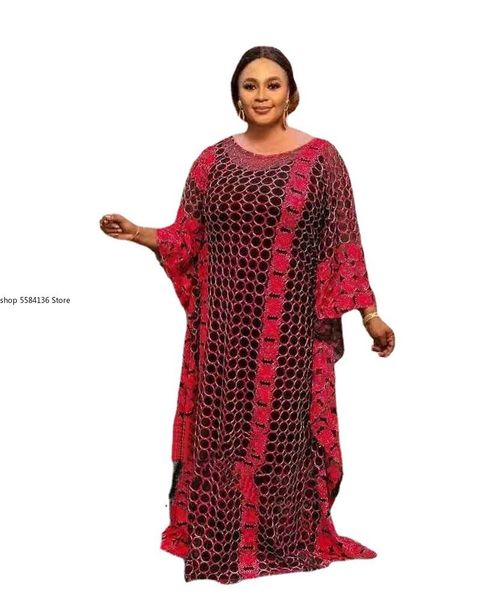 ethnic clothing african dresses for women summer fashion style solid color plus size long dress clothes, Red
ethnic clothing african dresses for women summer fashion style solid color plus size long dress clothes, Red