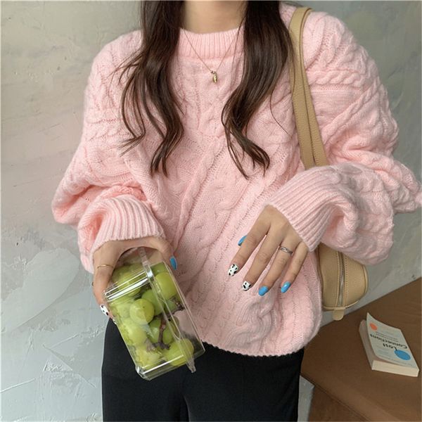 women's sweaters sweater-colored sweater, lazy style, loose knitted or crocheted with elegant finish q76t, White;black
women's sweaters sweater-colored sweater, lazy style, loose knitted or crocheted with elegant finish q76t, White;black