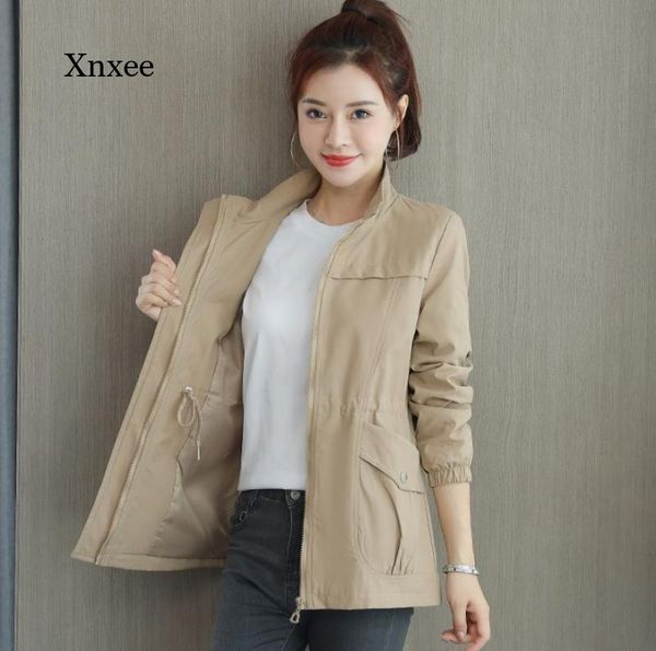 women's trench coats 2021 plus size autumn windbreaker all-match stand-up collar lining short coat female student jacket, Tan;black
women's trench coats 2021 plus size autumn windbreaker all-match stand-up collar lining short coat female student jacket, Tan;black