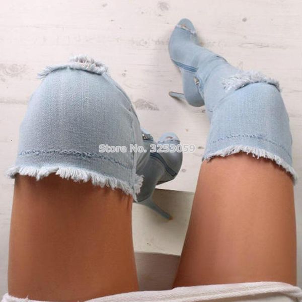 boots selling women retro stylish cut-outs thigh high street fashion denim hole stiletto heels peep toe dress 47xe, Black
boots selling women retro stylish cut-outs thigh high street fashion denim hole stiletto heels peep toe dress 47xe, Black