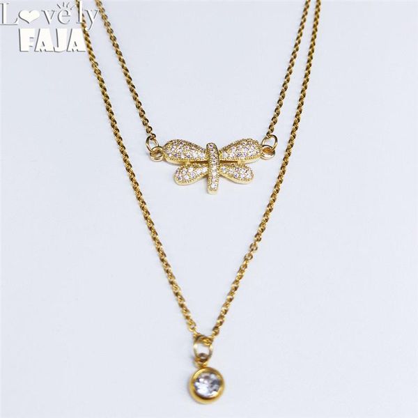 pendant necklaces 2pcs dragonfly stainless steel zircon copper layered gold color women necklace jewelry joyeria colier femme nc52s03, Silver
pendant necklaces 2pcs dragonfly stainless steel zircon copper layered gold color women necklace jewelry joyeria colier femme nc52s03, Silver