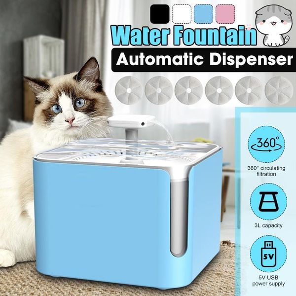 cat bowls & feeders 3l automatic water fountain filter usb electric dispenser circulating filtration pet drinking feeder
cat bowls & feeders 3l automatic water fountain filter usb electric dispenser circulating filtration pet drinking feeder