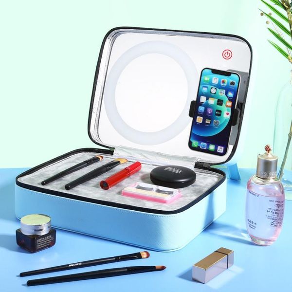 storage bags household travel bag cosmetic box live broadcast ring light mirror makeup with phone clamp case
storage bags household travel bag cosmetic box live broadcast ring light mirror makeup with phone clamp case