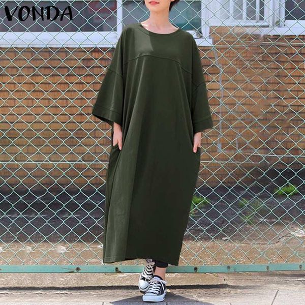 casual dresses women's spring sundress vonda 2021 long sleeve dress retro solid maxi ockets vestidos female o neck baggy robe 5xl, Black;gray
casual dresses women's spring sundress vonda 2021 long sleeve dress retro solid maxi ockets vestidos female o neck baggy robe 5xl, Black;gray