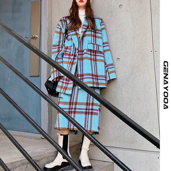 genayooa streetwear plaid skirt winter office lady two korean style chic 2 piece women set arrival 210417, White
genayooa streetwear plaid skirt winter office lady two korean style chic 2 piece women set arrival 210417, White