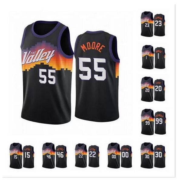 2021 basketball jersey 23 johnson 99 crowder 46 baynes 1 booker 00 custom 55 moore jersey men women youth breathable jerseys, Black;red
2021 basketball jersey 23 johnson 99 crowder 46 baynes 1 booker 00 custom 55 moore jersey men women youth breathable jerseys, Black;red
