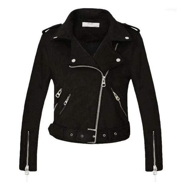 women's leather & faux women autumn winter suede jackets lady fashion matte motorcycle coat biker gray pink beige outwear1, Black
women's leather & faux women autumn winter suede jackets lady fashion matte motorcycle coat biker gray pink beige outwear1, Black