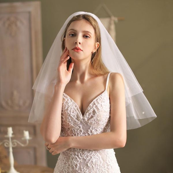 bridal veils elegant elbow length wedding 2-layer veil tulle resin little flower headdress with comb for travel studio po prop v815, Black
bridal veils elegant elbow length wedding 2-layer veil tulle resin little flower headdress with comb for travel studio po prop v815, Black