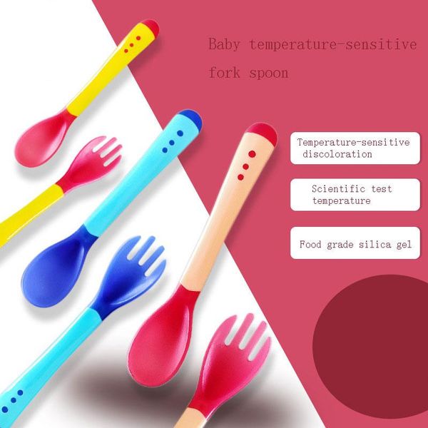 cups, dishes & utensils baby temperature sensor spoon fork children's soft head feeding color changing set
cups, dishes & utensils baby temperature sensor spoon fork children's soft head feeding color changing set
