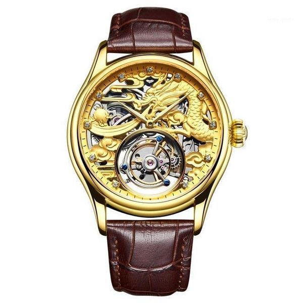 original tourbillon watch men waterproof skeleton sapphire mechanical relogio masculino wristwatches, Slivery;brown
original tourbillon watch men waterproof skeleton sapphire mechanical relogio masculino wristwatches, Slivery;brown
