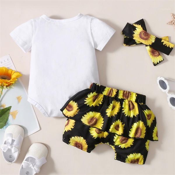 clothing sets born baby girl ruffle letter romper + sunflower short skirt+hairband kids clothes girls vetement enfant fille#g, White
clothing sets born baby girl ruffle letter romper + sunflower short skirt+hairband kids clothes girls vetement enfant fille#g, White