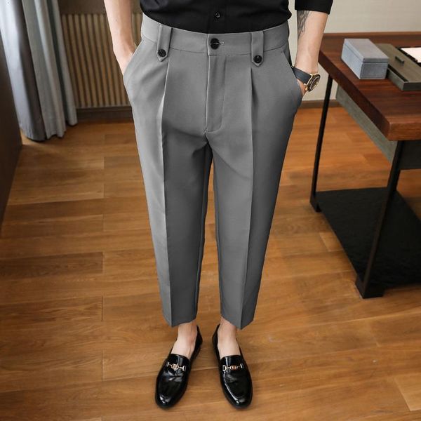 men's pants men suit gentleman business casual trousers luxury versatile fashion solid color 2021 pant, Black
men's pants men suit gentleman business casual trousers luxury versatile fashion solid color 2021 pant, Black