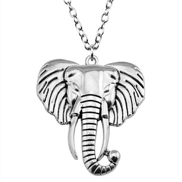 pendant necklaces 1 piece 54x47mm elephant charms necklace for women drop supplier pendants female gift, Silver
pendant necklaces 1 piece 54x47mm elephant charms necklace for women drop supplier pendants female gift, Silver